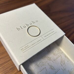 Bluboho Gold Ring - Twisted Stacking Ring